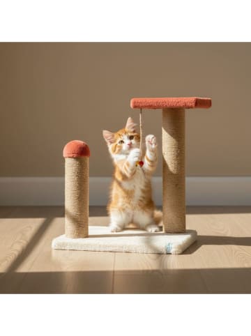 Paws&Whiskers Kratzbaum ''Liza'' in Rosa - (B)35 x (H)44 x (T)28 cm