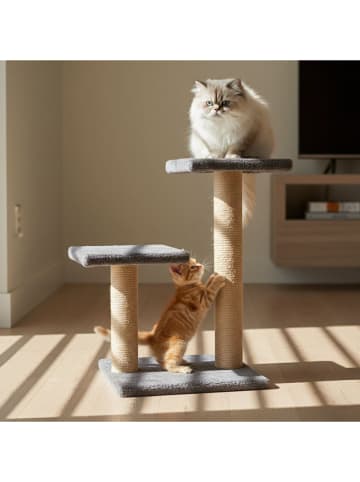 Paws&Whiskers Krabpaal ''Luizi'' grijs - (B)35 x (H)44 x (D)28 cm