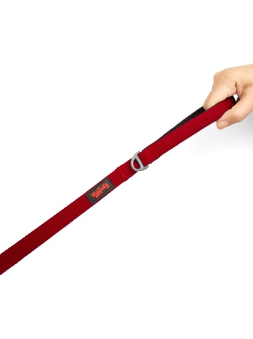 Paws&Whiskers Hondenlijn "Match Middle" rood - (L)130 cm