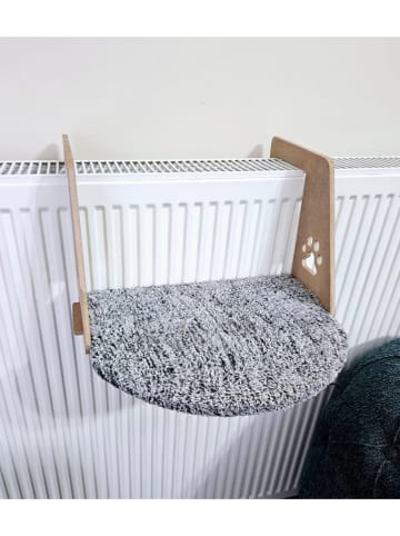 Paws&Whiskers Legowisko "Riana" w kolorze szarym dla kota - 55 x 24 x 35 cm