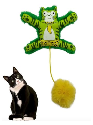 Paws&Whiskers Kattenspeelgoed groen - (L)12 x (B)16 cm