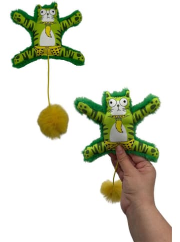 Paws&Whiskers Kattenspeelgoed groen - (L)12 x (B)16 cm