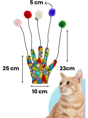 Paws&Whiskers Kattenspeelgoed meerkleurig - (H)25 cm