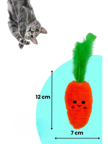 Paws&Whiskers 2er-Set: Katzenspielzeuge in Rot/ Weiß