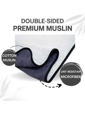 Paws&Whiskers Hundedecke in Grau/ Weiß