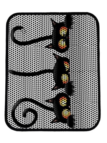 Paws&Whiskers Kattengrintmat grijs/zwart - (L)45 x (B)60 cm