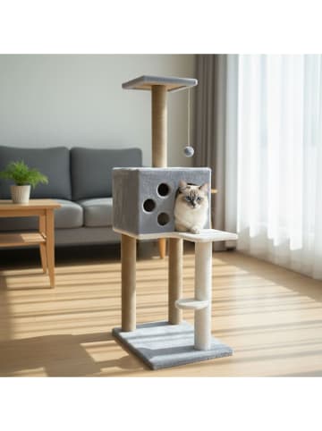 Paws&Whiskers Krabpaal "Orion" grijs - (B)35 x (H)115 x (D)50 cm