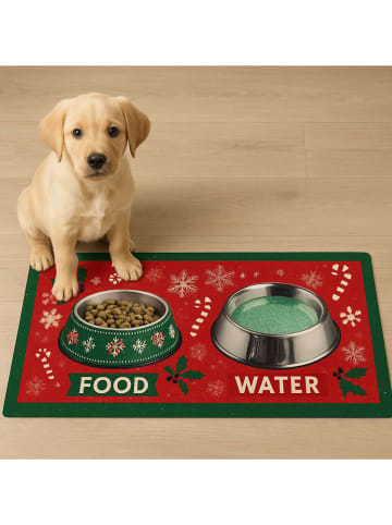 Paws&Whiskers Voerbakmat rood - (L)40 x (B)70 cm