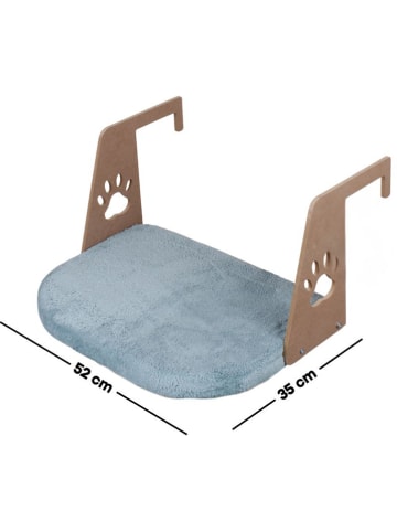 Paws&Whiskers Katzenbett in Hellblau - (L)35 x (B)52 cm