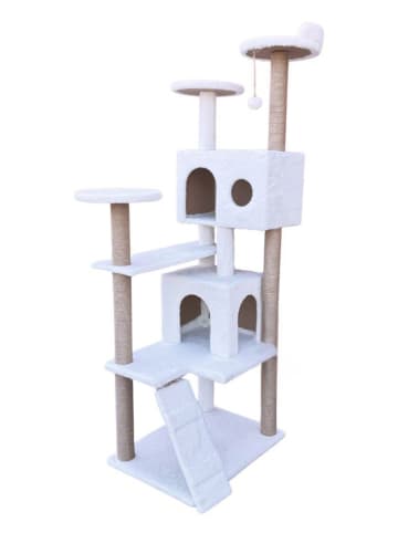 Paws&Whiskers Krabpaal "Siena" wit - (B)60 x (H)165 x (D)45 cm