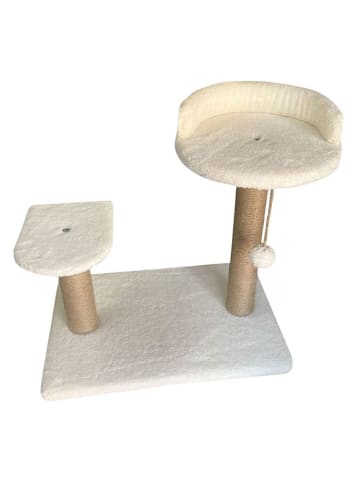 Paws&Whiskers Drapak "Tiana" w kolorze białym dla kota - 50 x 46 x 35 cm