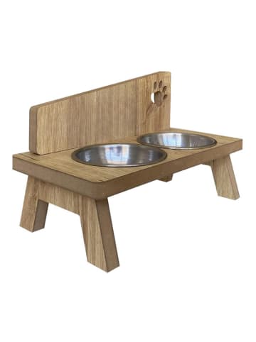 Paws&Whiskers 3-częściowy zestaw w kolorze jasnobrązowym - 33 x 10 x 17 cm