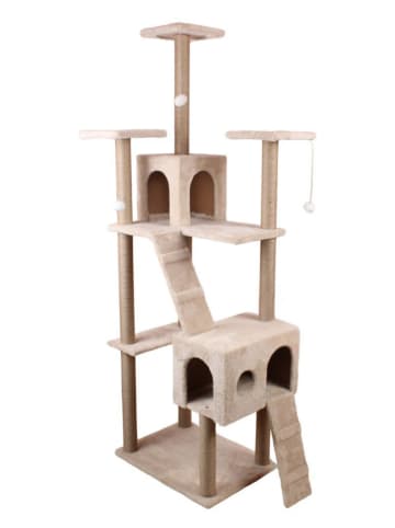 Paws&Whiskers Kratzbaum "Verona" in Beige - (B)45 x (H)172 x (T)60 cm