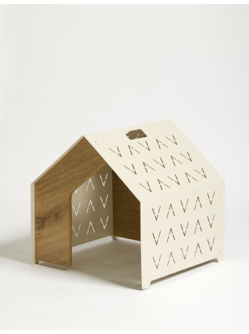 Paws&Whiskers Buda w kolorze kremowo-beżowym dla zwierząt - 50 x 50 x 50 cm