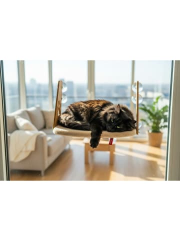 Paws&Whiskers Katzenbett in Creme - (L)28 x (B)47 cm