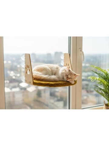 Paws&Whiskers Katzenbett in Senf