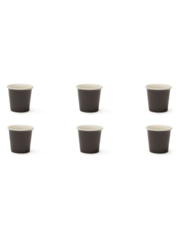 Trendy Kitchen by EXCÉLSA Kubki (6 szt.) "Trendy" w kolorze szarym do kawy - 90 ml