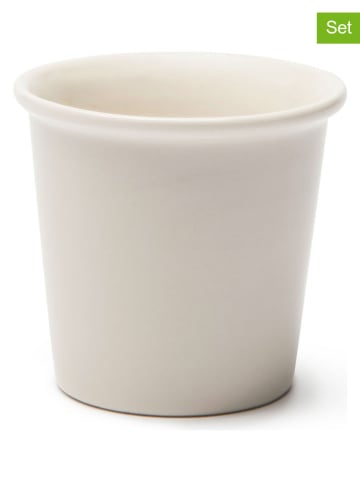 Trendy Kitchen by EXCÉLSA Kubki (6 szt.) "Fashion White" w kolorze białym do kawy - 90 ml