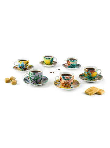Trendy Kitchen by EXCÉLSA 6-delige set: espressokoppen meerkleurig - 90 ml