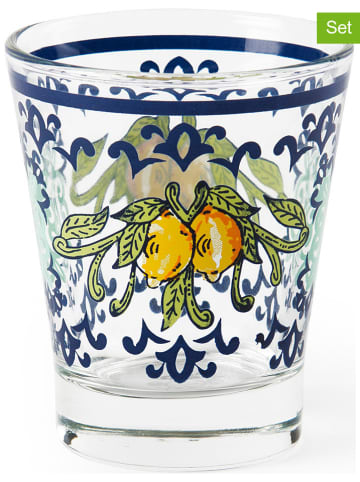 Trendy Kitchen by EXCÉLSA Szklanki (6 szt.) w kolorze niebieskim - 90 ml