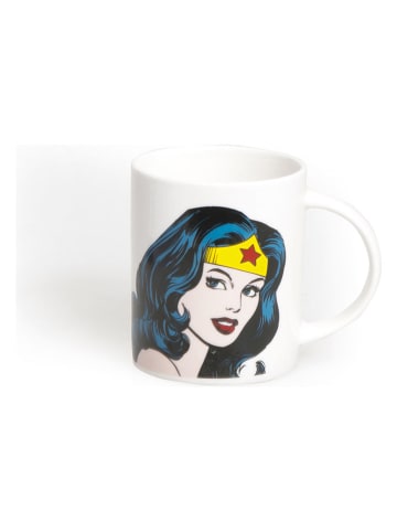 Trendy Kitchen by EXCÉLSA Kubek "Supereroi" w kolorze białym ze wzorem - 300 ml