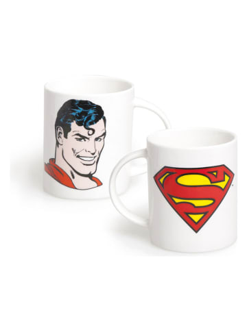 Trendy Kitchen by EXCÉLSA Kubek "Supereroi" w kolorze białym ze wzorem - 300 ml