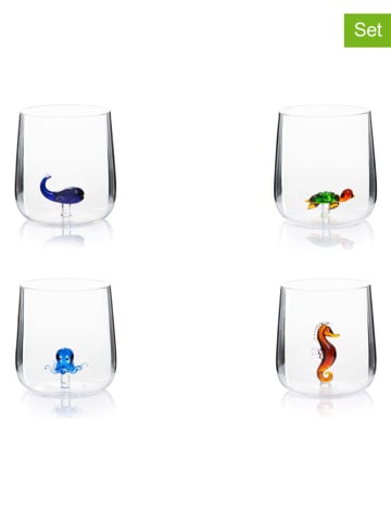 Trendy Kitchen by EXCÉLSA 4er-Set: Gläser in Bunt - 450 ml