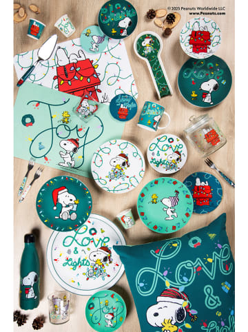 Trendy Kitchen by EXCÉLSA 6er-Set: Untersetzer ''Peanuts Shiny & Bright'' in Blau/ Mint - Ø 10,5 cm