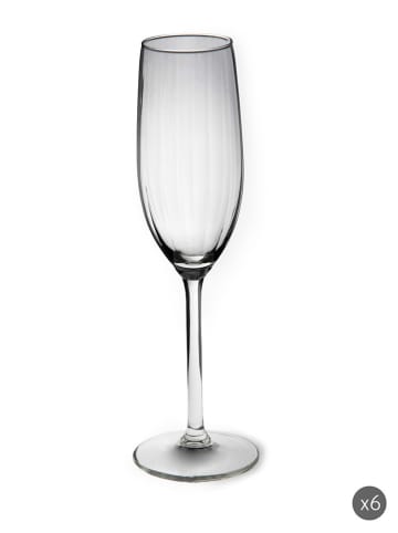 Trendy Kitchen by EXCÉLSA 6er-Set: Sektgläser ''Alba'' - 210 ml