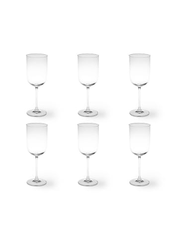 Trendy Kitchen by EXCÉLSA 6-delige set: wijnglazen "Nordic" transparant - 410 ml