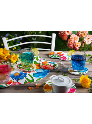 Trendy Kitchen by EXCÉLSA Podkładki (6 szt.) "Blooming" ze wzorem - Ø 10,5 cm