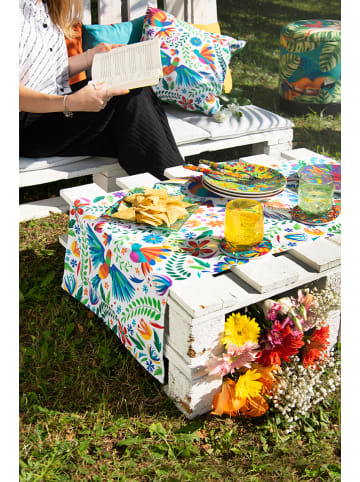 Trendy Kitchen by EXCÉLSA Podkładki (6 szt.) "Mexican Flowers" ze wzorem - Ø 11 cm