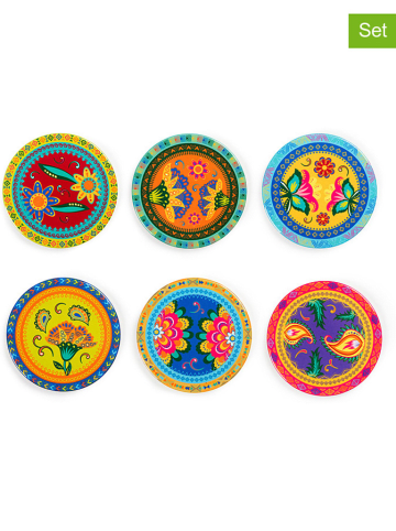 Trendy Kitchen by EXCÉLSA 6er-Set: Untersetzer in Bunt - Ø 11 cm