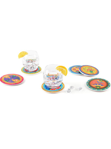 Trendy Kitchen by EXCÉLSA 6-delige set: onderzetters meerkleurig - Ø 11 cm