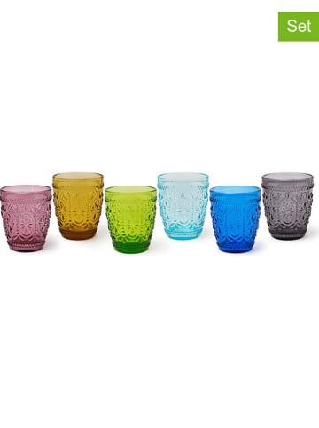 Trendy Kitchen by EXCÉLSA Szklanki (6 szt.) "Vinci" w różnych kolorach - 250 ml