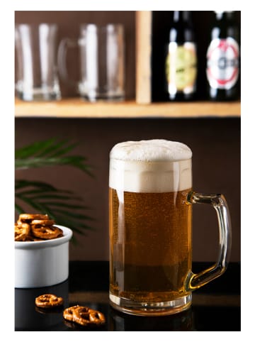 Trendy Kitchen by EXCÉLSA 6-delige set: bierglazen transparant - 300 ml