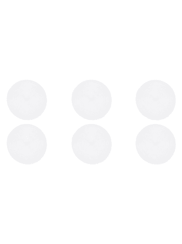 Trendy Kitchen by EXCÉLSA Podkładki stołowe (6 szt.) "Round" w kolorze białym - Ø 36 cm