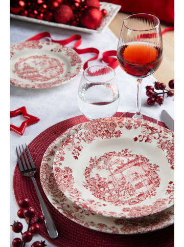 Trendy Kitchen by EXCÉLSA 6-delige set: placemats "Round" donkerrood - Ø 36 cm