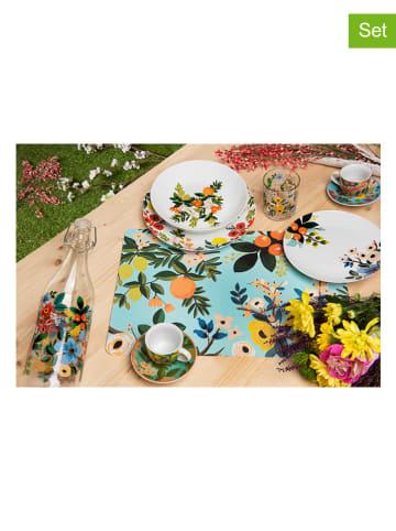 Trendy Kitchen by EXCÉLSA 6-delige set: placemats "Fiori Frida" meerkleurig - (L)43 x (B)28,5 cm