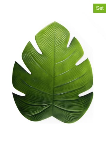 Trendy Kitchen by EXCÉLSA 6er-Set: Tischsets "Tropical" in Grün - (L)48 x (B)38 cm