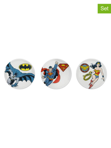 Trendy Kitchen by EXCÉLSA 6-delige set: pizzaborden "Supereroi" blauw/geel/rood - Ø 30,5 cm