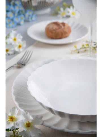 Trendy Kitchen by EXCÉLSA 18-częściowy zestaw talerzy "Elisir" w kolorze białym