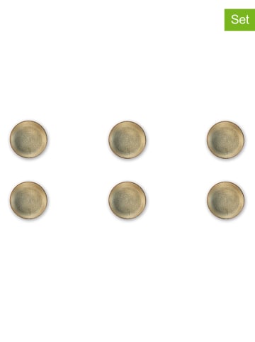 Trendy Kitchen by EXCÉLSA 6-delige set: kommen "Demetra" wit/beige - Ø 14,5 cm