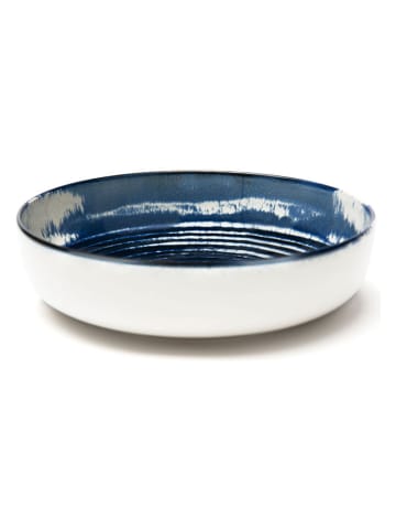 Trendy Kitchen by EXCÉLSA 6-delige set: soepborden "Ermes" donkerblauw/wit - Ø 18 cm