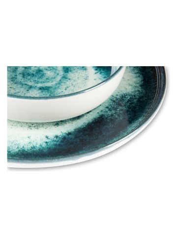 Trendy Kitchen by EXCÉLSA 6er-Set: Platzteller "Atena" in Türkis - Ø 33 cm
