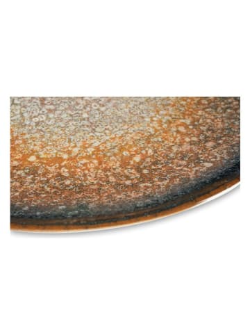 Trendy Kitchen by EXCÉLSA Talerze obiadowe (6 szt.) "Efesto" w kolorze morsko-musztardowym - Ø 26 cm