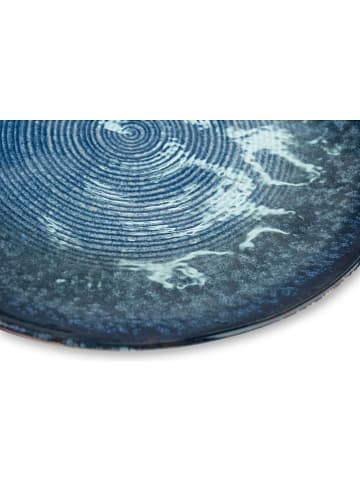 Trendy Kitchen by EXCÉLSA 6er-Set: Dessertteller "Poseidone" in Blau - Ø 20 cm