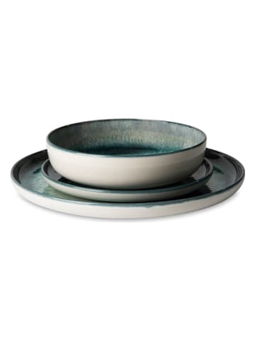 Trendy Kitchen by EXCÉLSA 12-delig tafelservies "Atena" turquoise
