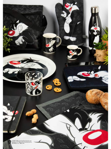 Trendy Kitchen by EXCÉLSA Pizzateller "Looney Tunes" in Schwarz/ Weiß - Ø 31 cm 