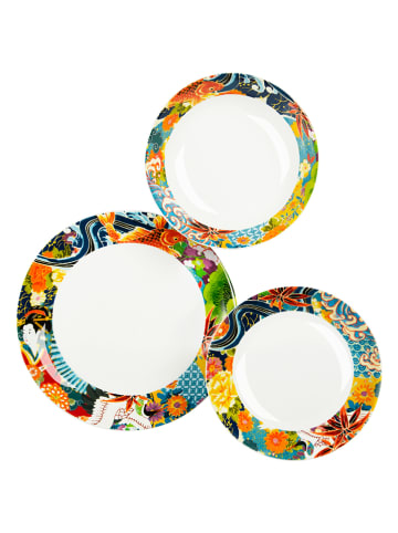 Trendy Kitchen by EXCÉLSA 18-delig tafelservies "Nippon" meerkleurig